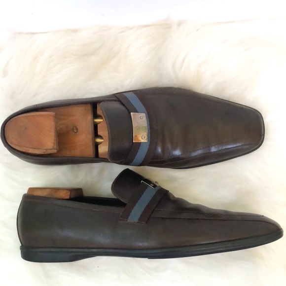 Gucci Authentic Men\'s Brown Shoes Size 9.5D